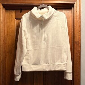 Kyodan Cream Quarter-Zip Pullover Hoodie Worn one time. Size Large